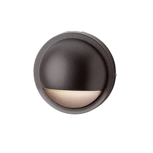 KICHLER - 12V LED 3000K HALF MOON DECK LIGHT TEXTURED ARCHITECTURAL BRONZE