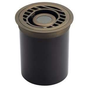 KICHLER - ARTICULATING WELL LIGHT WITH ROCK GUARD CENTENNIAL BRASS