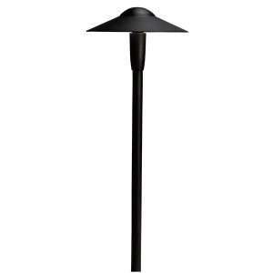 KICHLER - 8" DOME 3000K LED PATH LIGHT TEXTURED BLACK