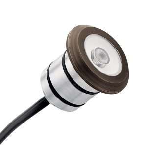 KICHLER - ALL PURPOSE LED ACCENT 2W 100LM INCLUDES: CBR & SS TRIM, FROSTED LENS, 3 BEAM OPTICS, CONNECTORS
